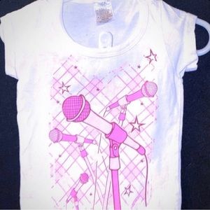 💞 New Baby Girls 12 Month Microphone Tee